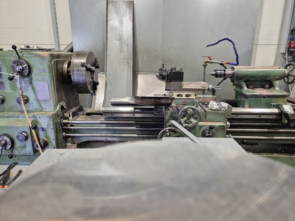 Turning a metal part on a CNC lathe — MIKRO-PRO workshop, Ruše.